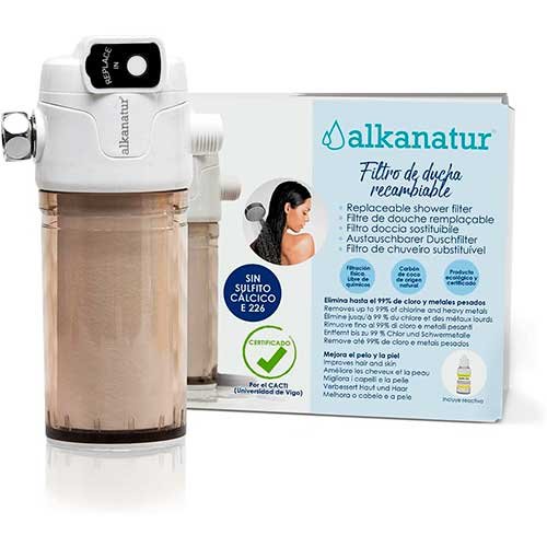 Filtro para la ducha Alkanatur de 50000 litros