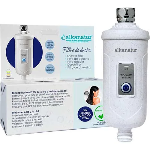 Filtro para la ducha Alkanatur de 30000litros